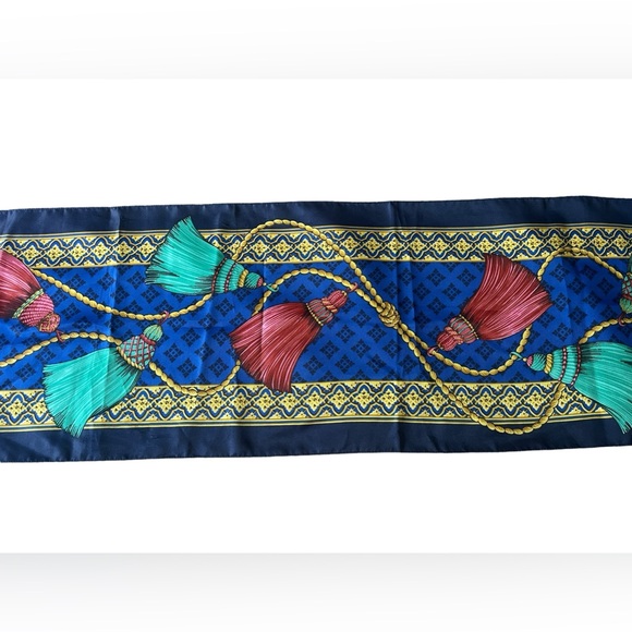 Vintage Avon Made Exclusively In Italy Polyester Scarf Twilly - Picture 4 of 7